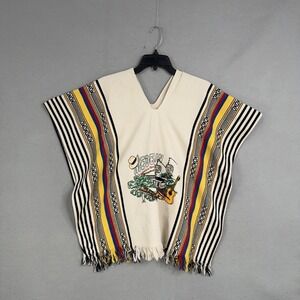 Ponchos Honesty Adult One Size Multicolor Medellin Souvenir Colombia Travel Vaca